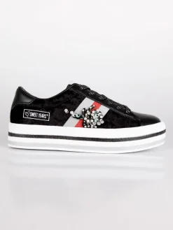 Sweet Years Sneakers nere in velluto