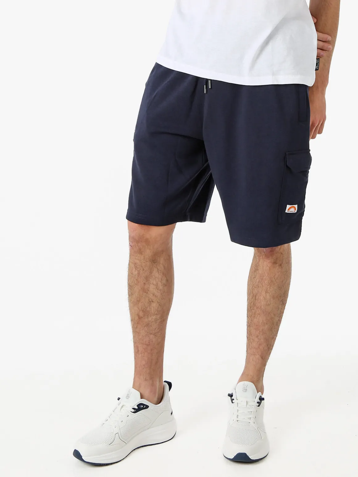 The People Rep Bermuda cargo da uomo con coulisse - blu scuro