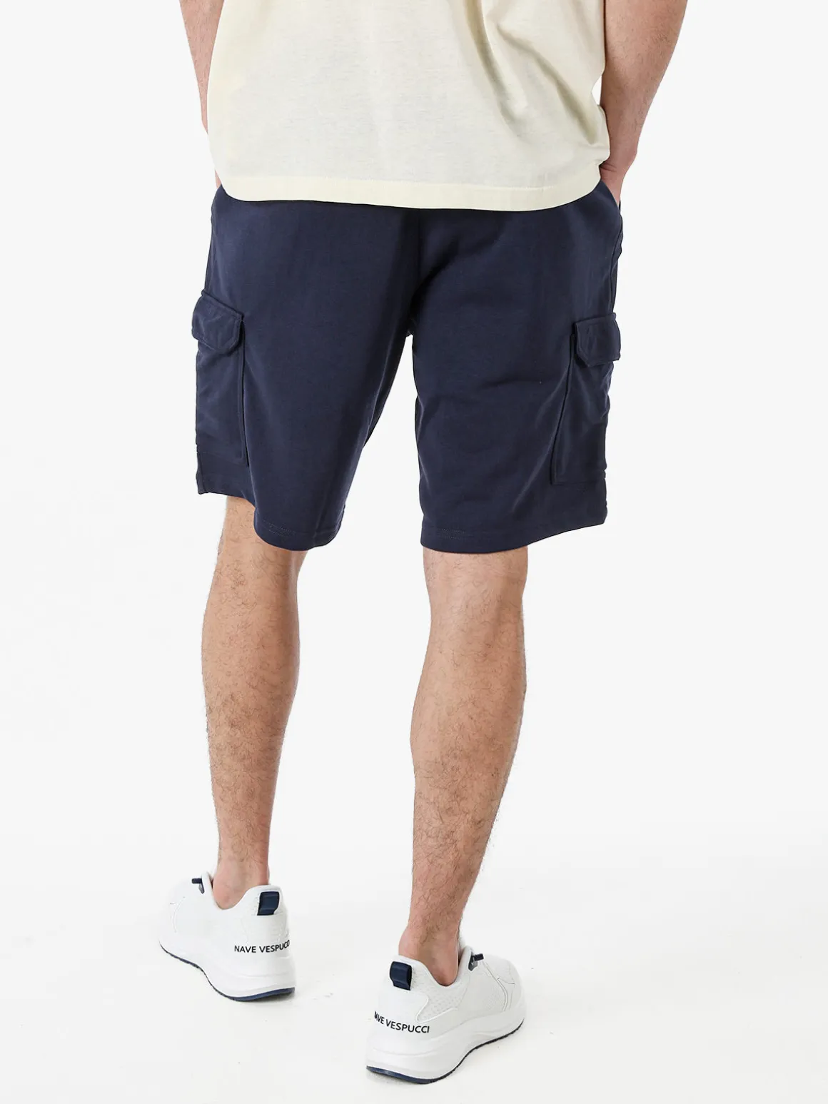 The People Rep Bermuda cargo da uomo con coulisse - blu scuro