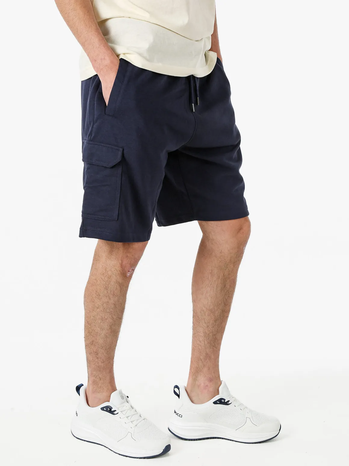 The People Rep Bermuda cargo da uomo con coulisse - blu scuro