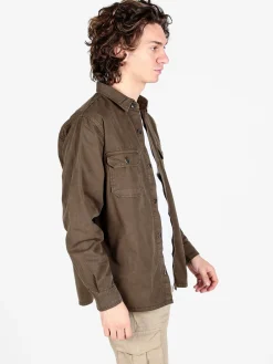The People Rep Giacca camicia casual da uomo in cotone con bottoni