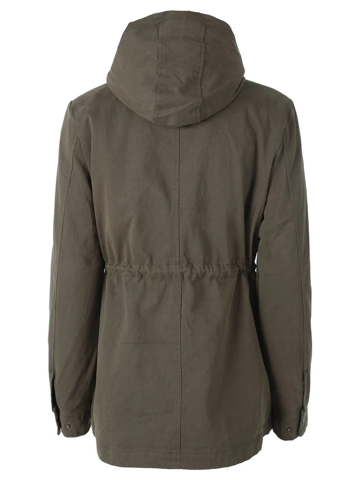 The People Rep Parka donna con cappuccio e imbottitura removibile - militare