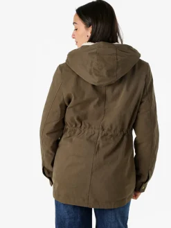 The People Rep Parka donna con cappuccio e imbottitura removibile - militare