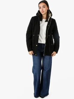The People Rep Parka donna con cappuccio e imbottitura removibile - nero