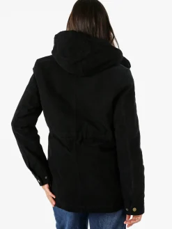 The People Rep Parka donna con cappuccio e imbottitura removibile - nero