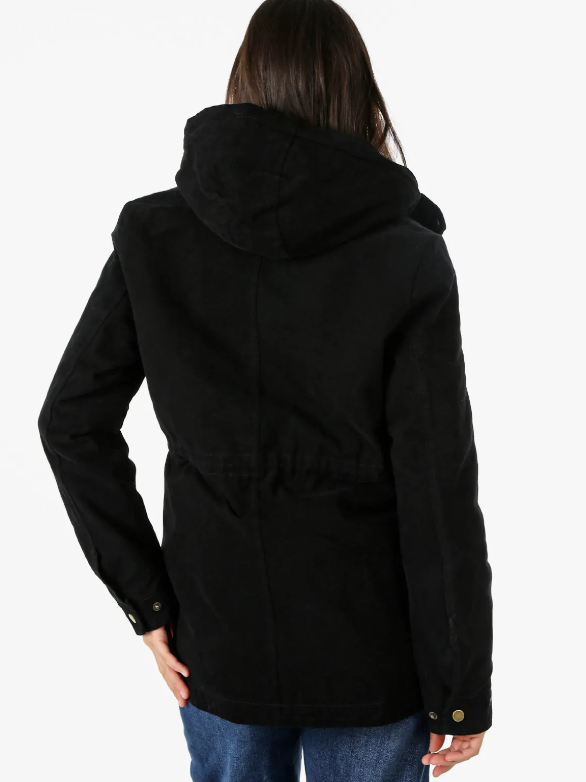 The People Rep Parka donna con cappuccio e imbottitura removibile - nero