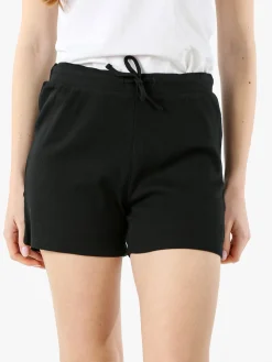 The People Rep Shorts sportivi da donna a costine con coulisse - nero