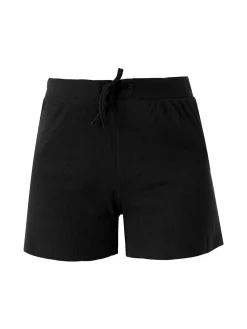 The People Rep Shorts sportivi da donna a costine con coulisse - nero