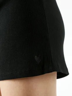 The People Rep Shorts sportivi da donna a costine con coulisse - nero