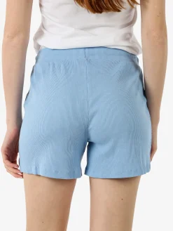 The People Rep Shorts sportivi da donna a costine con coulisse - azzurro
