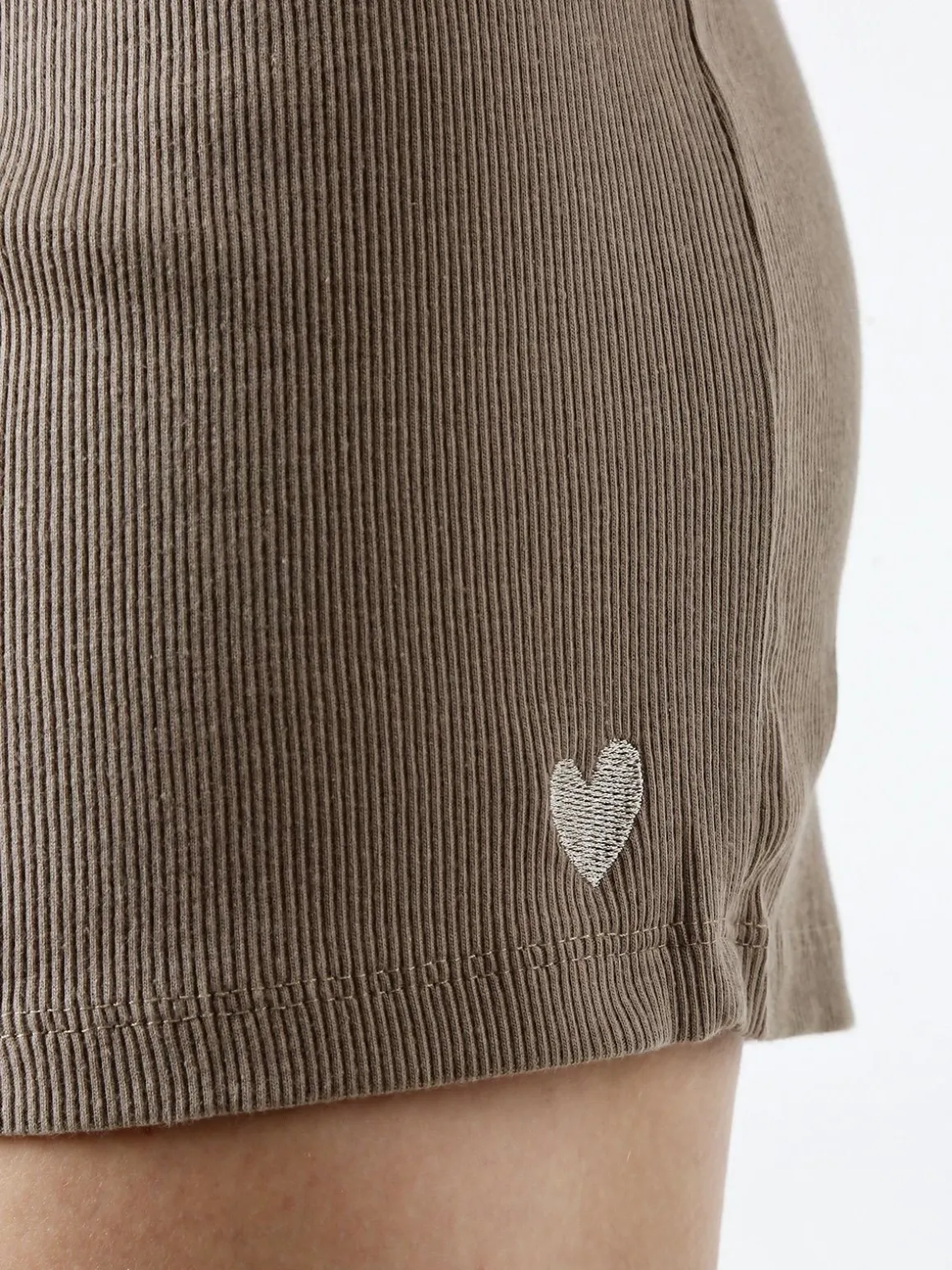 The People Rep Shorts sportivi da donna a costine con coulisse - taupe