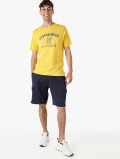 The People Rep T-shirt da uomo in cotone con stampa divertente - giallo