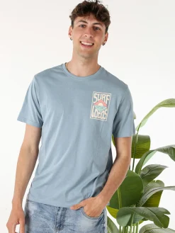The People Rep T-shirt da uomo in cotone con stampa davanti e dietro - cielo