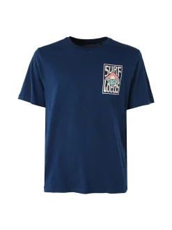 The People Rep T-shirt da uomo in cotone con stampa davanti e dietro - blu