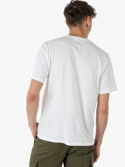 The People Rep T-shirt da uomo in cotone con bottoncini sullo scollo - bianco
