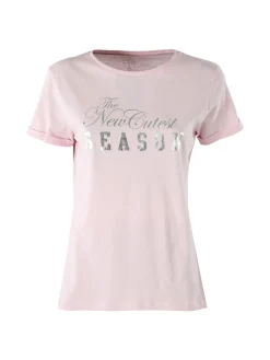 The People Rep T-shirt donna in cotone con stampa - rosa