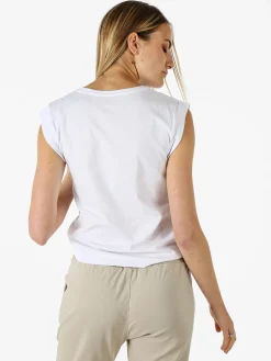 The People Rep T-shirt donna in cotone con ricamo - bianco