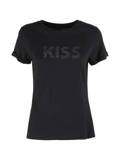 The People Rep T-shirt donna in cotone con borchie