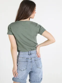 The People Rep T-shirt donna in cotone a costine