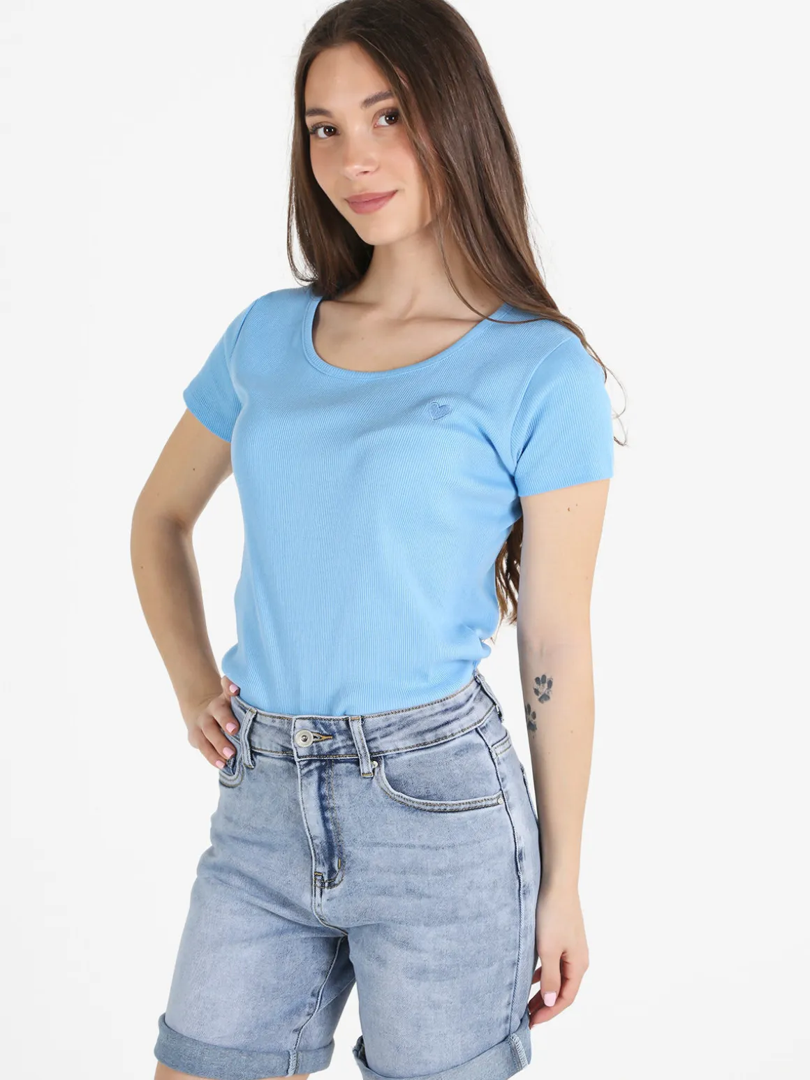 The People Rep T-shirt donna in cotone a costine