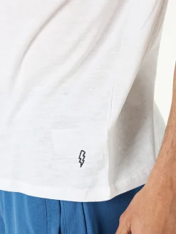 The People Rep T-shirt in cotone da uomo con taschino - bianco