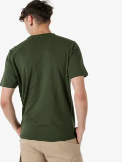 The People Rep T-shirt in cotone da uomo con taschino frontale - militare