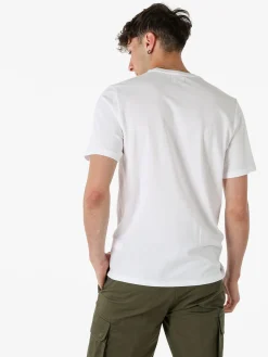 The People Rep T-shirt in cotone da uomo con taschino frontale - bianco