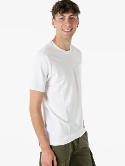 The People Rep T-shirt in cotone da uomo con taschino frontale - bianco