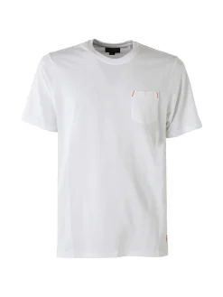The People Rep T-shirt in cotone da uomo con taschino frontale - bianco
