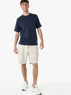 The People Rep T-shirt in cotone da uomo con taschino - blu scuro
