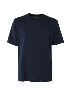 The People Rep T-shirt in cotone da uomo con taschino - blu scuro