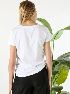 Timiami Collection T-shirt donna in cotone con stampa cani - bianco