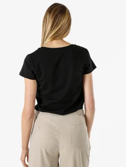 Timiami Collection T-shirt donna in cotone con stampa cani - nero