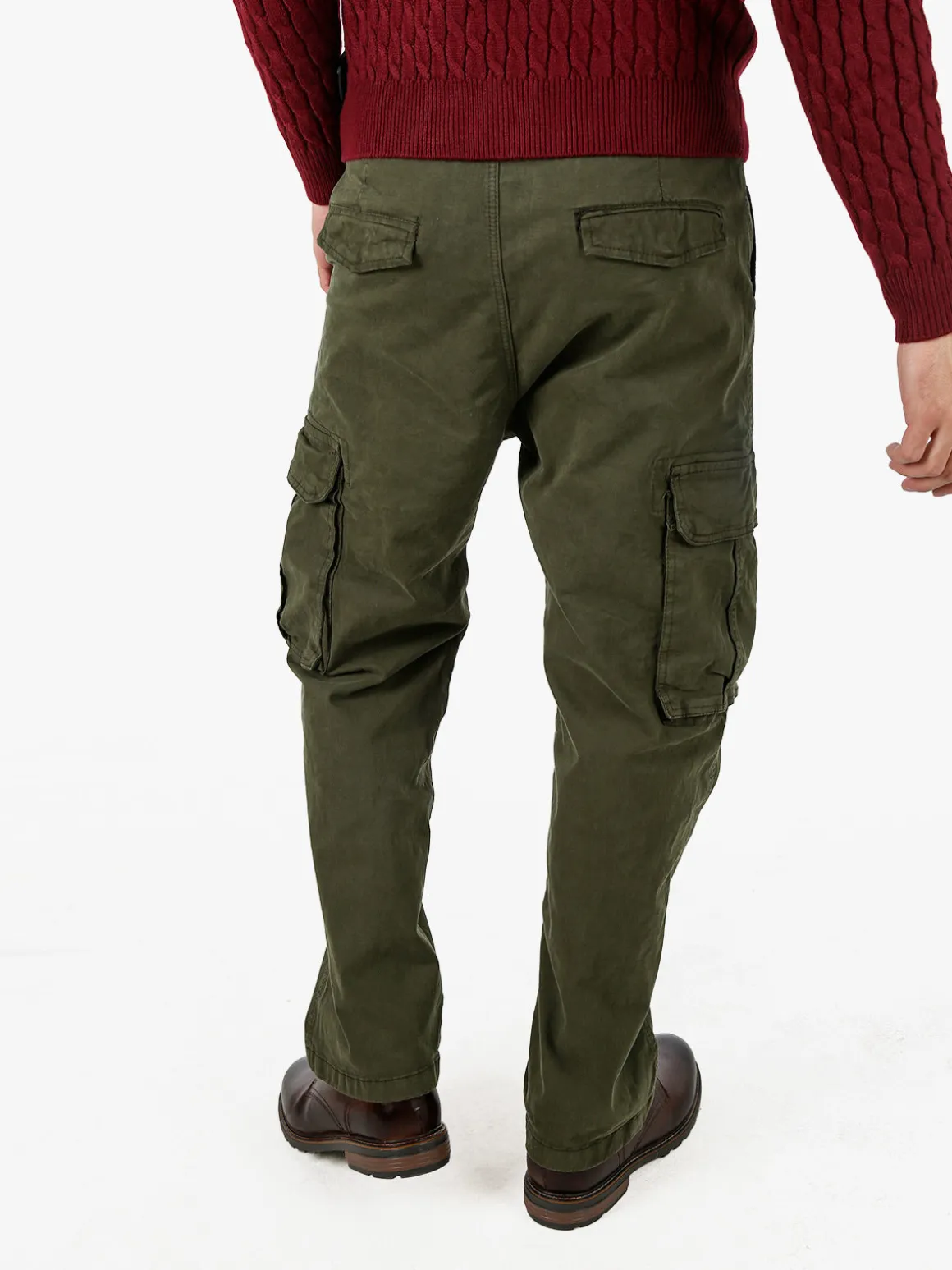 Tmk Pantaloni cargo baggy da uomo - militare