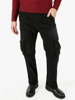 Tony Backer Pantaloni cargo da uomo a gamba dritta - nero