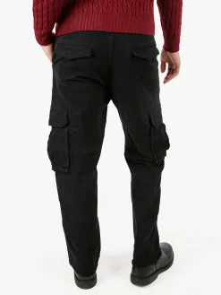 Tony Backer Pantaloni cargo da uomo a gamba dritta - nero