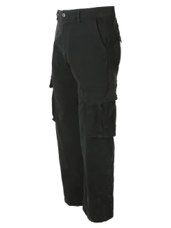 Tony Backer Pantaloni cargo da uomo a gamba dritta - nero