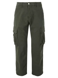 Tony Backer Pantaloni cargo da uomo a gamba dritta - militare