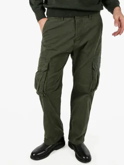 Tony Backer Pantaloni cargo da uomo a gamba dritta - militare