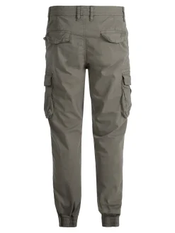 Tony Backer Pantaloni cargo da uomo in cotone con polsini