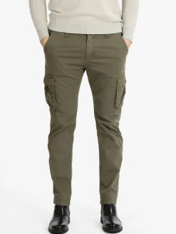 Tony Backer Pantaloni in cotone uomo con tasconi