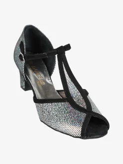 Top Dance Shoes Scarpe da ballo donna in pelle con puntale aperto