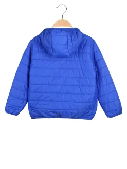 Top Style Giubbino 100 grammi da bambino reversibile con cappuccio e zip - blu
