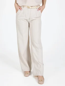 Top Trendy Pantaloni donna a gamba larga con strass