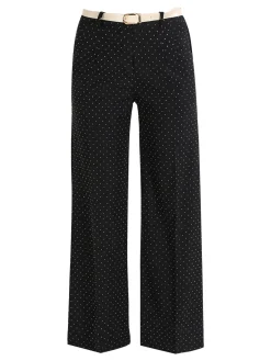 Top Trendy Pantaloni donna a gamba larga con strass