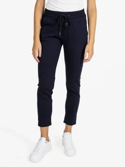 Top Trendy Pantaloni donna jogger con coulisse - blu scuro