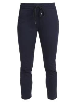 Top Trendy Pantaloni donna jogger con coulisse - blu scuro