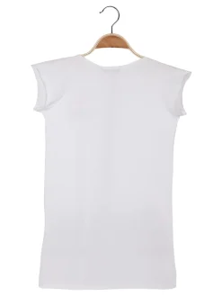 Trend 24 Vestito a maniche corte con stampa scritte
