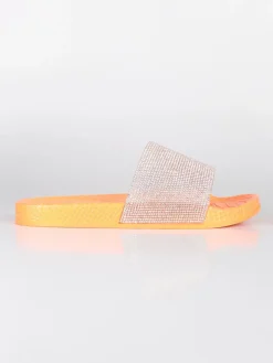 Trendy Too Ciabatte fluo con strass