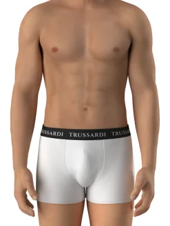 Trussardi Confezione da 2 boxer uomo in cotone - bianco
